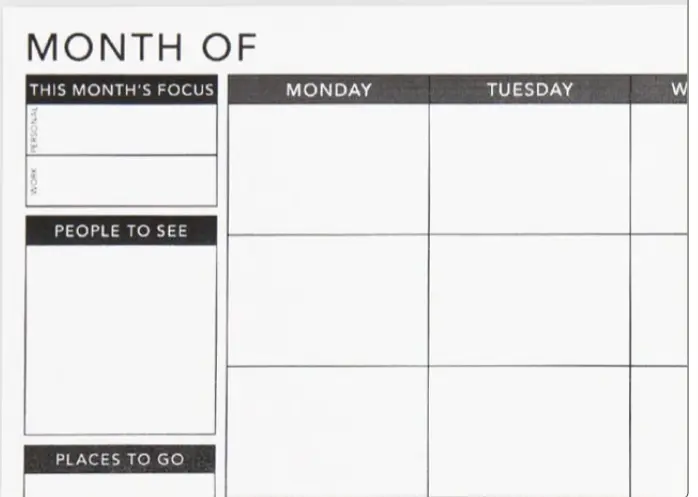 Free Category digital template options